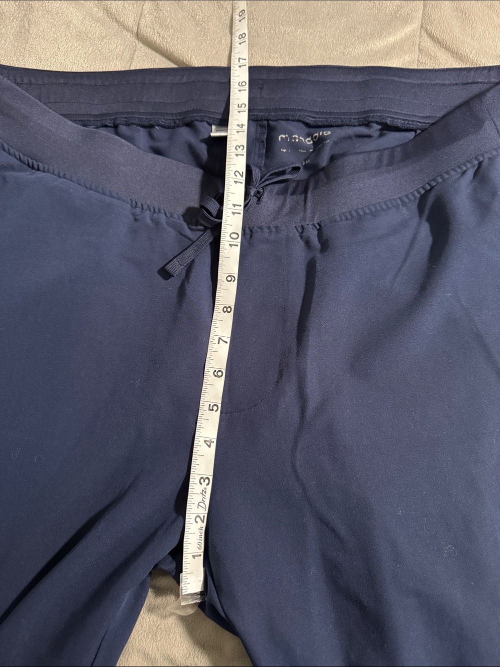 Women's Navy Blue Scrub Set!Jogger Style Scrub Pants And V Neck Scrub Top - Picture 3 of 10